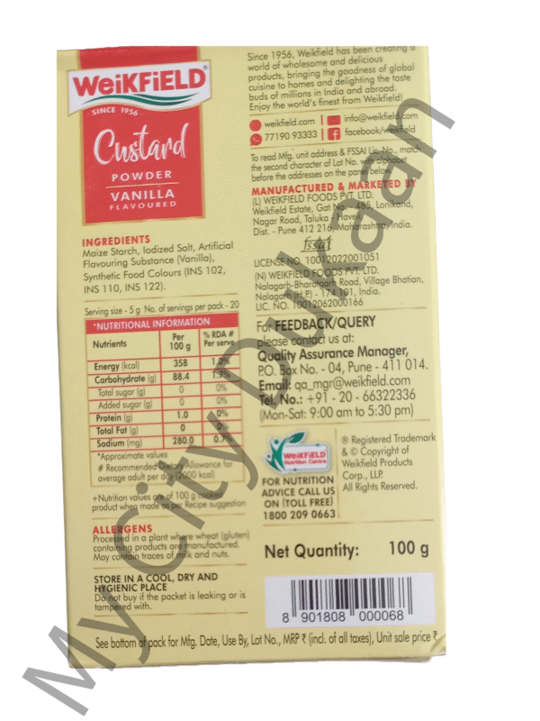 Weikfield Custard Powder Vanilla - Image 2